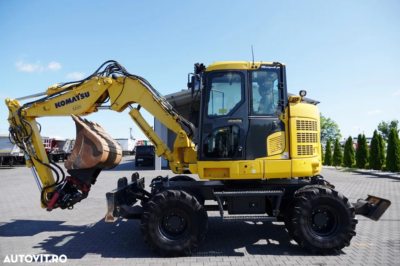 Komatsu PW 118 MR / EXCAVATOR PE ROȚI / 2019 / ROTARE ÎN ȘI ÎNĂLȚIME / CAMERĂ / CONTRACT DE SERVICE POST-SERVICE - 8