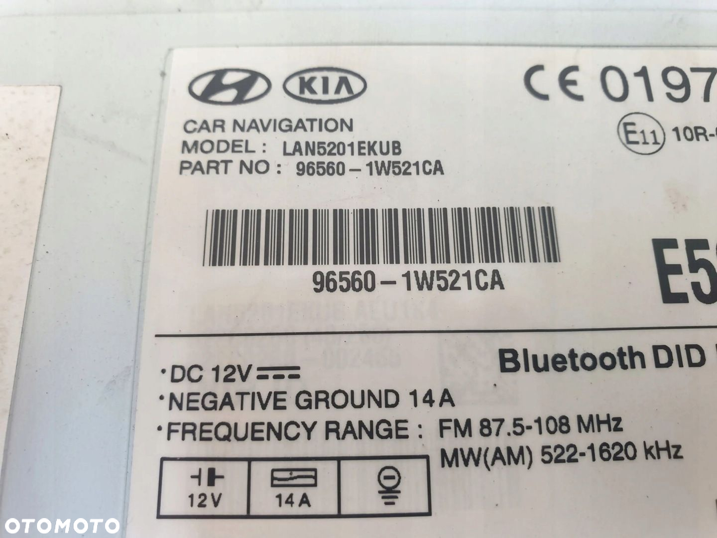 KIA RIO 3 III RADIO CD NAWIGACJA DOTYK 96560-1W521CA ORYG - 6