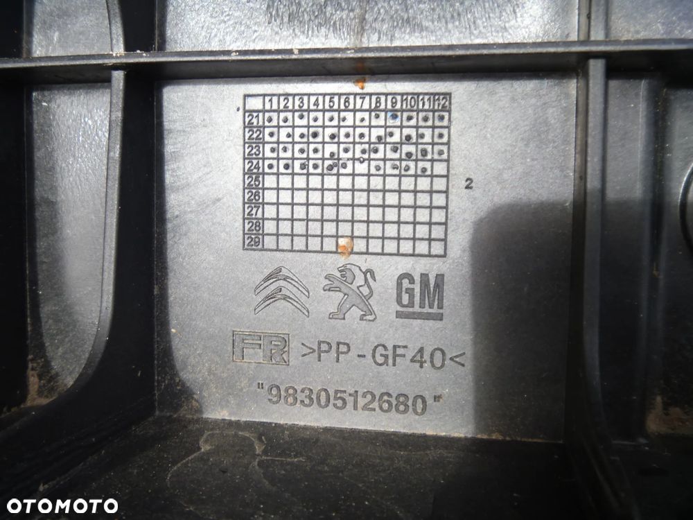 PEUGEOT RIFTER BERLINGO COMBO E TOYOTA PROACE CITY 18- PAS PRZEDNI GÓRNY ORYGINAŁ 9830512680 - 3