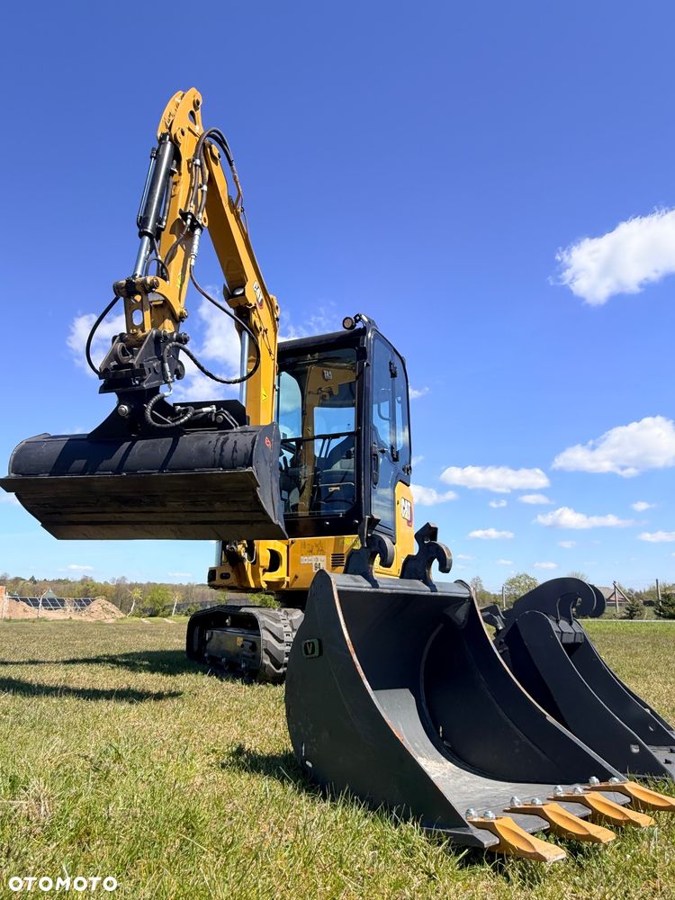 Caterpillar Minikoparka Cat 302.7 3xłyżki Skarpowa hydrL\P dodatkowe linie hydrauliczne szybkozłącze Gąsienice jak Nowe WIDŁY WIERTNICA za dopłatą - 8