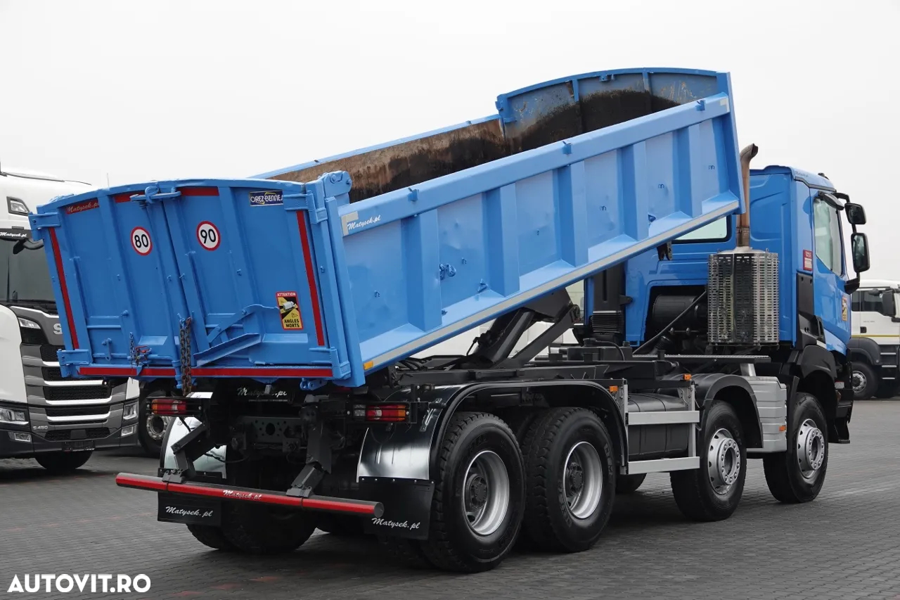 Renault K 460 / 8x4 / BASCULANTE / HIDROBOARD / BORDMATIC / EURO 6 - 3