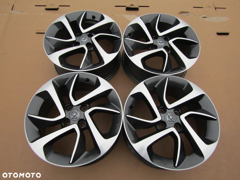 4x Felgi 16 Opel Adam Astra G H Corsa D E Meriva Combo C Karl Fiat Grande Punto Evo 4x100 - 1