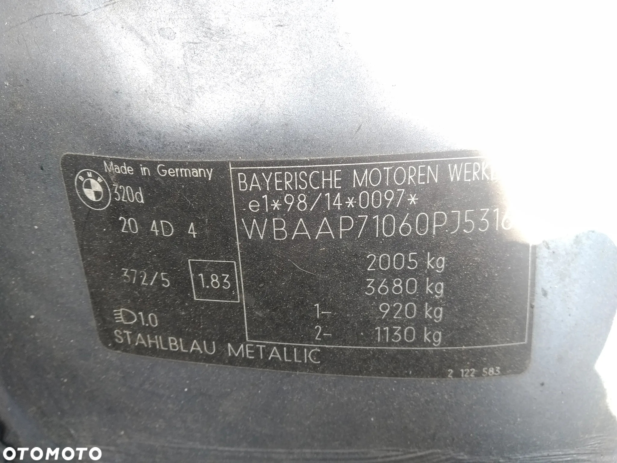 BMW E46 LIFT 320D M47D20 01-05 - ALTERNATOR - 25