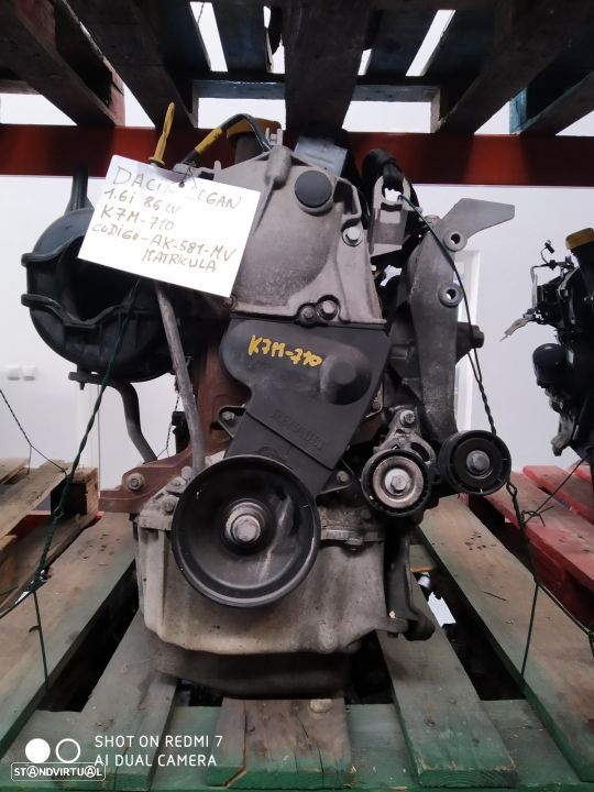 Motor Renault gasolina 1.6i K7M710 k7m 710 - 1