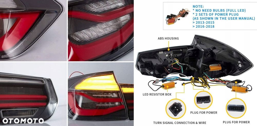Lampy tyl ne kpl Vland LED Sequential Turn Bmw 3 f30 2011-2018 Lift FL LCi - 12