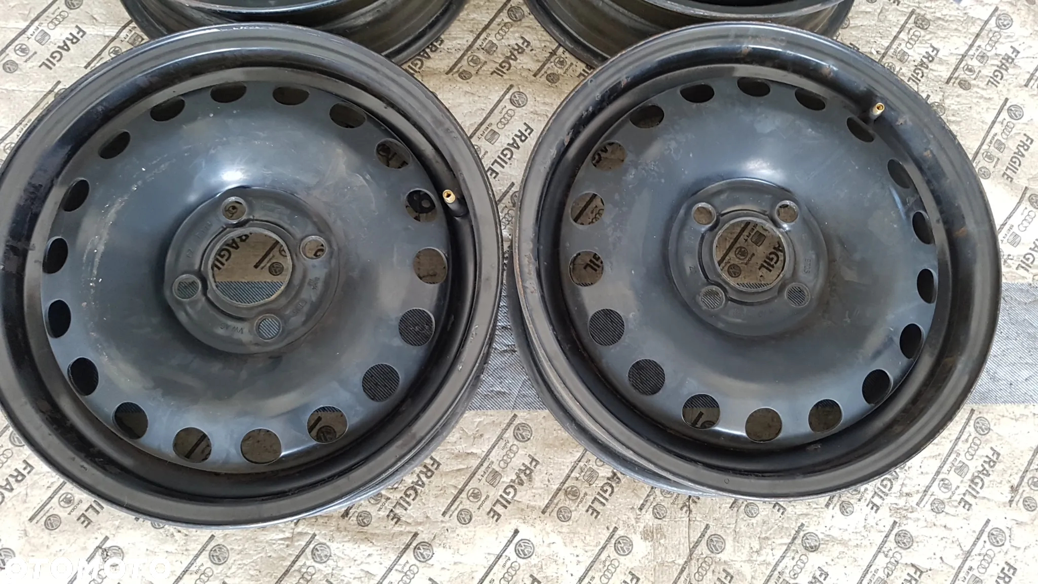 FELGI STALOWE VW 4x100 5Jx14 ET35 VW UP SKODA CITYGO SEAT MI - 3
