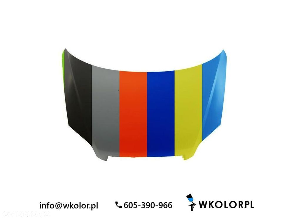 NOWA POKRYWA SILNIKA CHEVROLET AVEO 2008-2013 LAKIEROWANA W KOLOR - 1