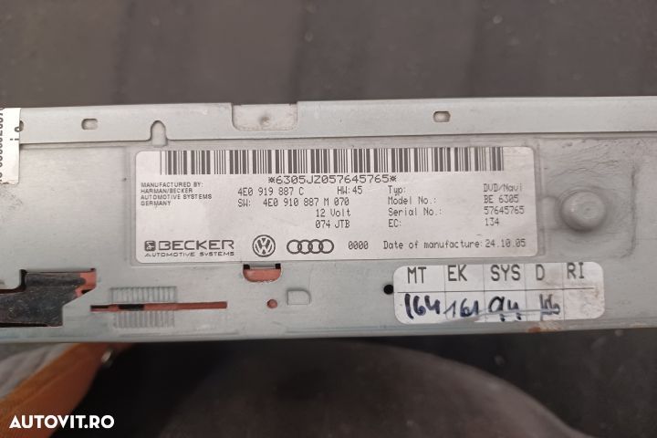 Magazie CD 4E0919887C 4E0910887M NAVIGATIE 4E0919887C 4E0910887M NAVI - 4