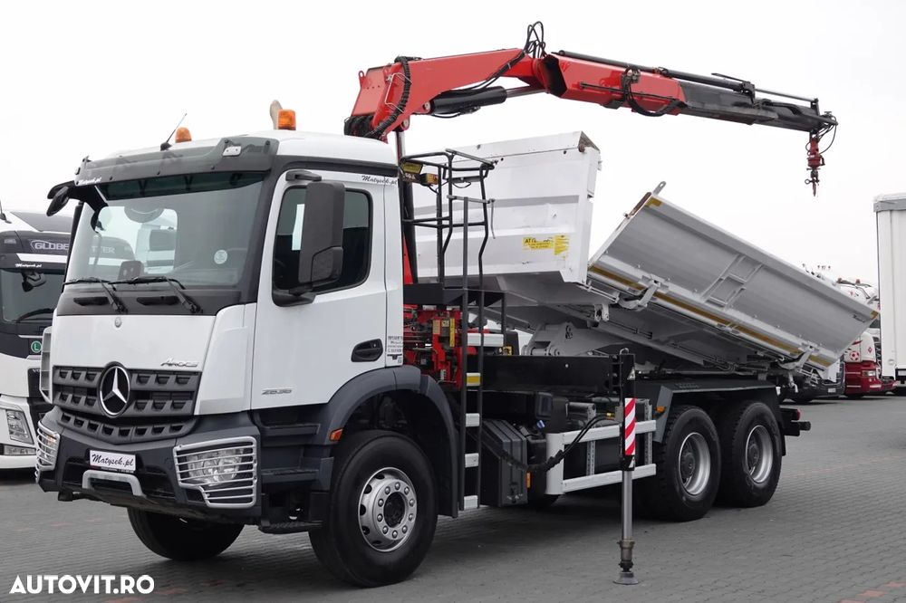 Mercedes-Benz AROCS 2636 / 6x4 / BASCULANTE / HIDROBOARD / + HDS FASSI F 175a / RADIO CONTROL / ROTATOR / EURO 6 / 2016 - 1