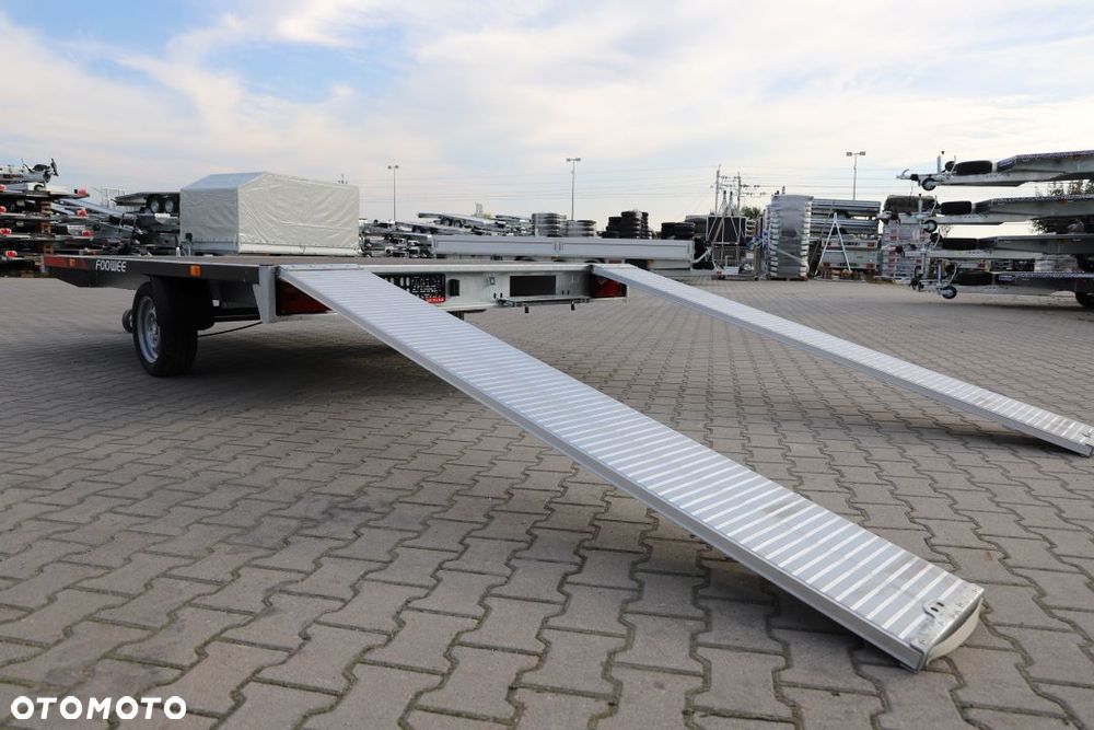 Inny Platforma FOOWEE 3.2x2.2 do transportu dwóch quadów, buggy DMC 1300kg, Podjazdy 2.4m alu - 17