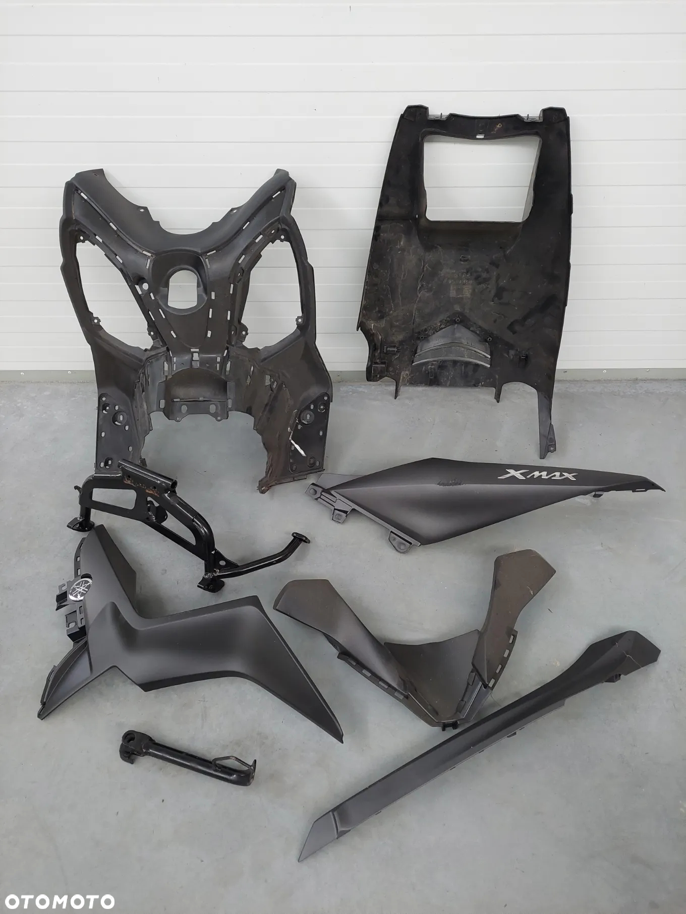 YAMAHA X-MAX 125 18r tłumik wydech stopka parkingowa stopień - 4
