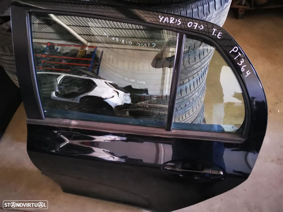 TOYOTA YARIS 2008 PORTA TRÁS ESQ PT364 - 2