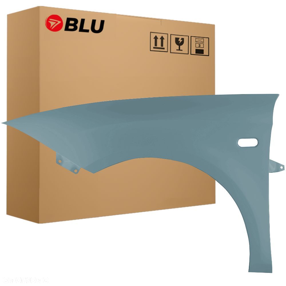 BLU Błotnik SEAT LEON II 2 1P1 LW5T Lewy Niebieski 2005-2012 przód NayaraBlau - 1