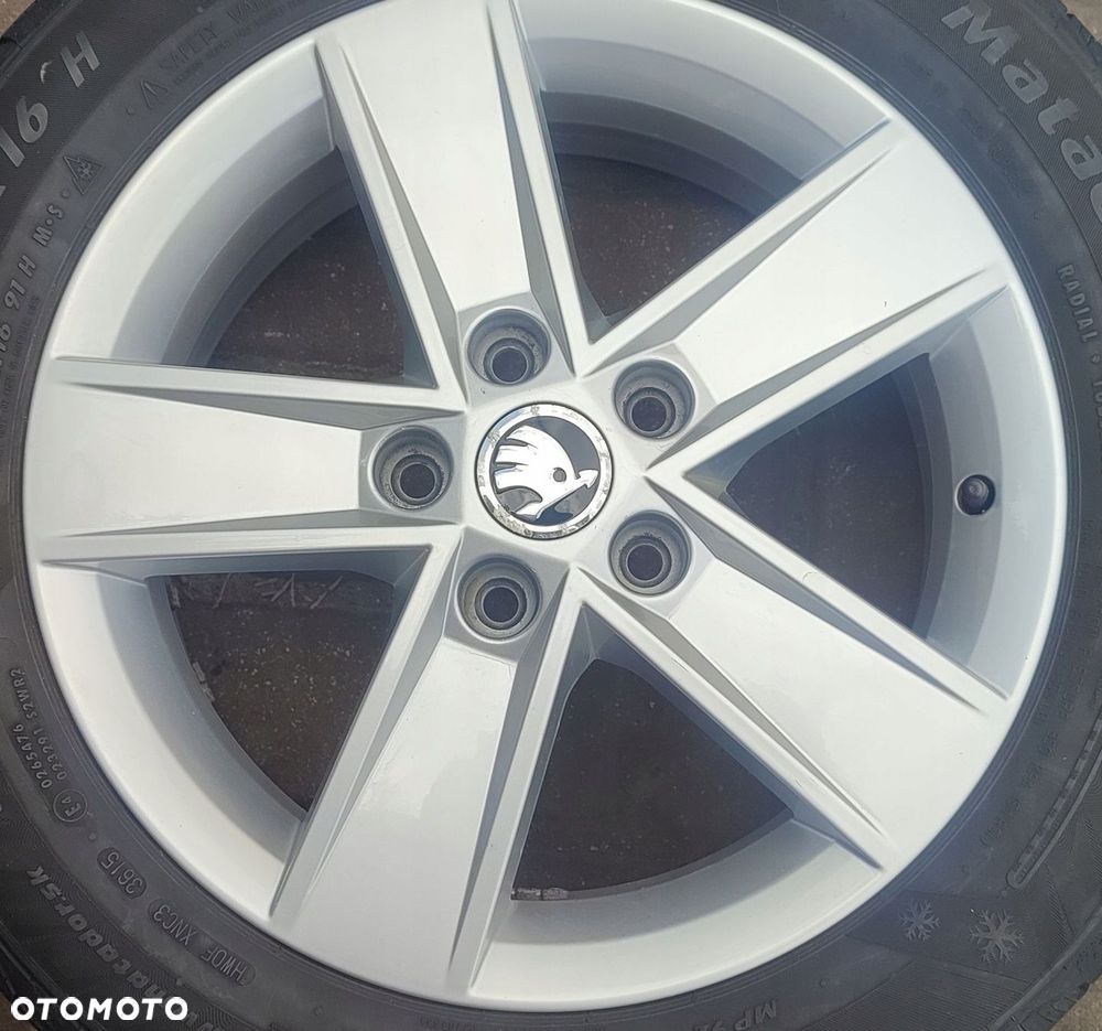 Felgi Aluminiowe Oryg. Skoda Octavia III 16 Cali 5x112 6JX16 Et48 Ø57,1 Bdb - 2