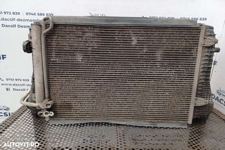 Radiator apa racire motor +Radiator AC +ELECTROVENTILATOR 3C0145805P Volkswagen VW Passat B6  [din - 7