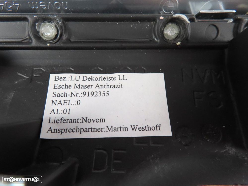 Friso do tablier em Madeira Freixo Esquerdo Seminovo/ Original BMW 7 (F01, F02,... - 4