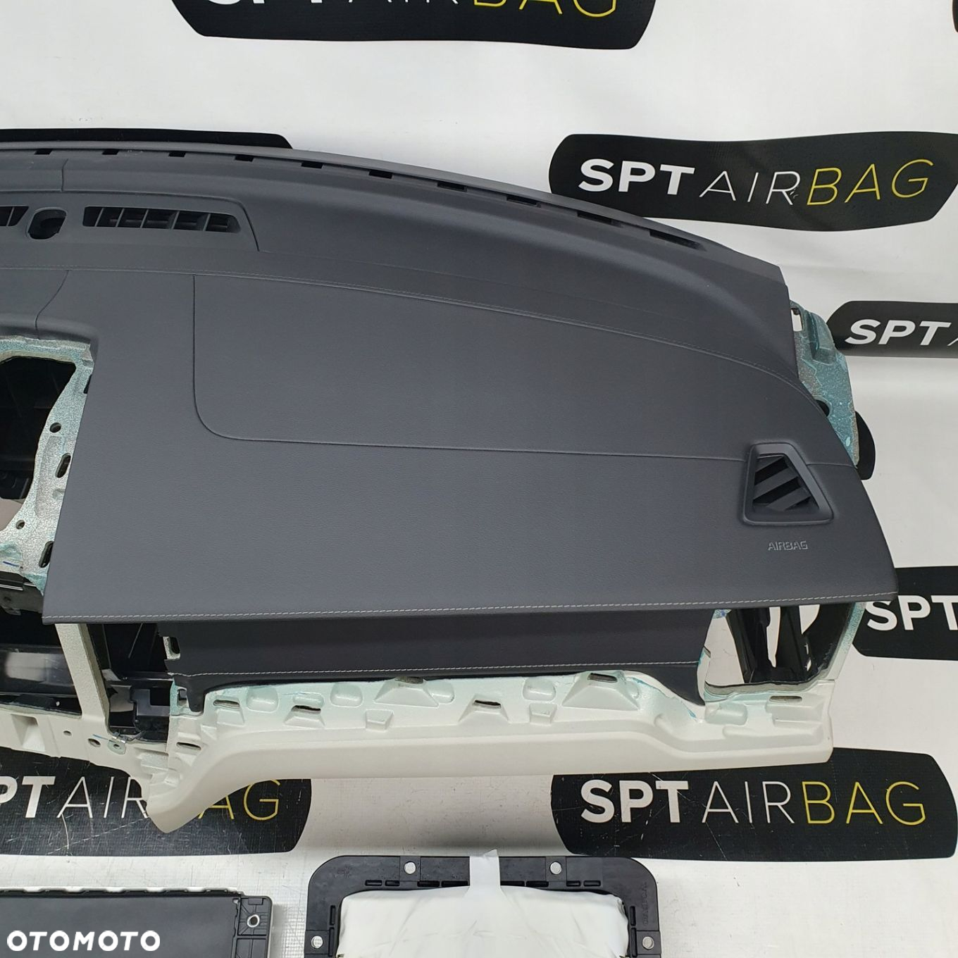 VOLVO XC60 II 2 DESKA ROZDZIELCZA KONSOLA KOKPIT PULPIT PODUSZKI AIRBAG AIR BAG PASY KIT SET - 4