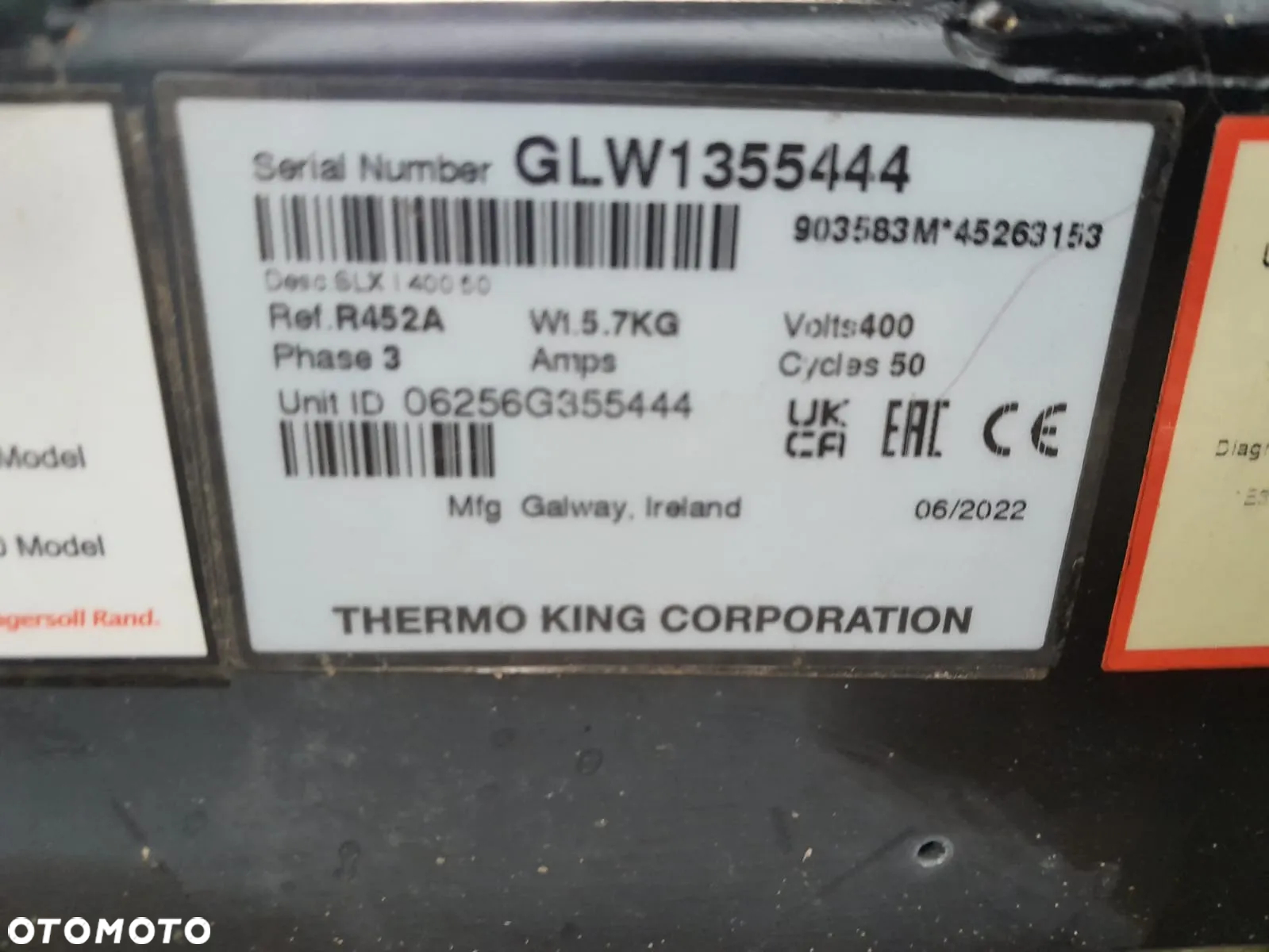 Inny Agregat Thermo King SLXi 400 - 4