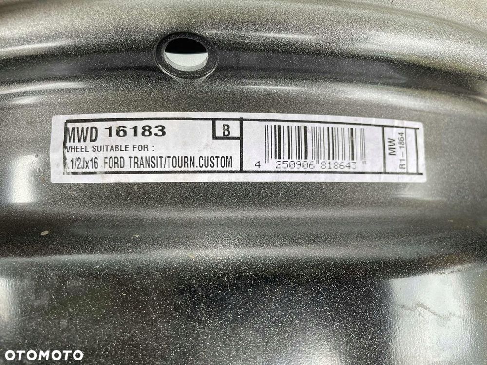 Felga Stalowa Ford Turneo Custom Transit 6.5" x 16" 5x160 ET 60 - 4