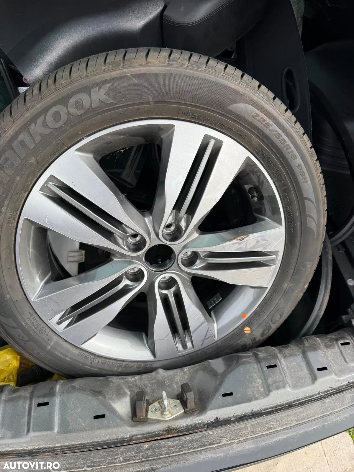 Janta Roata Originala in stare foarte buna aluminiu Hyundai IX35 SantaFe Tucson 6.5J x 18 ET51 225/55/R18H - 1
