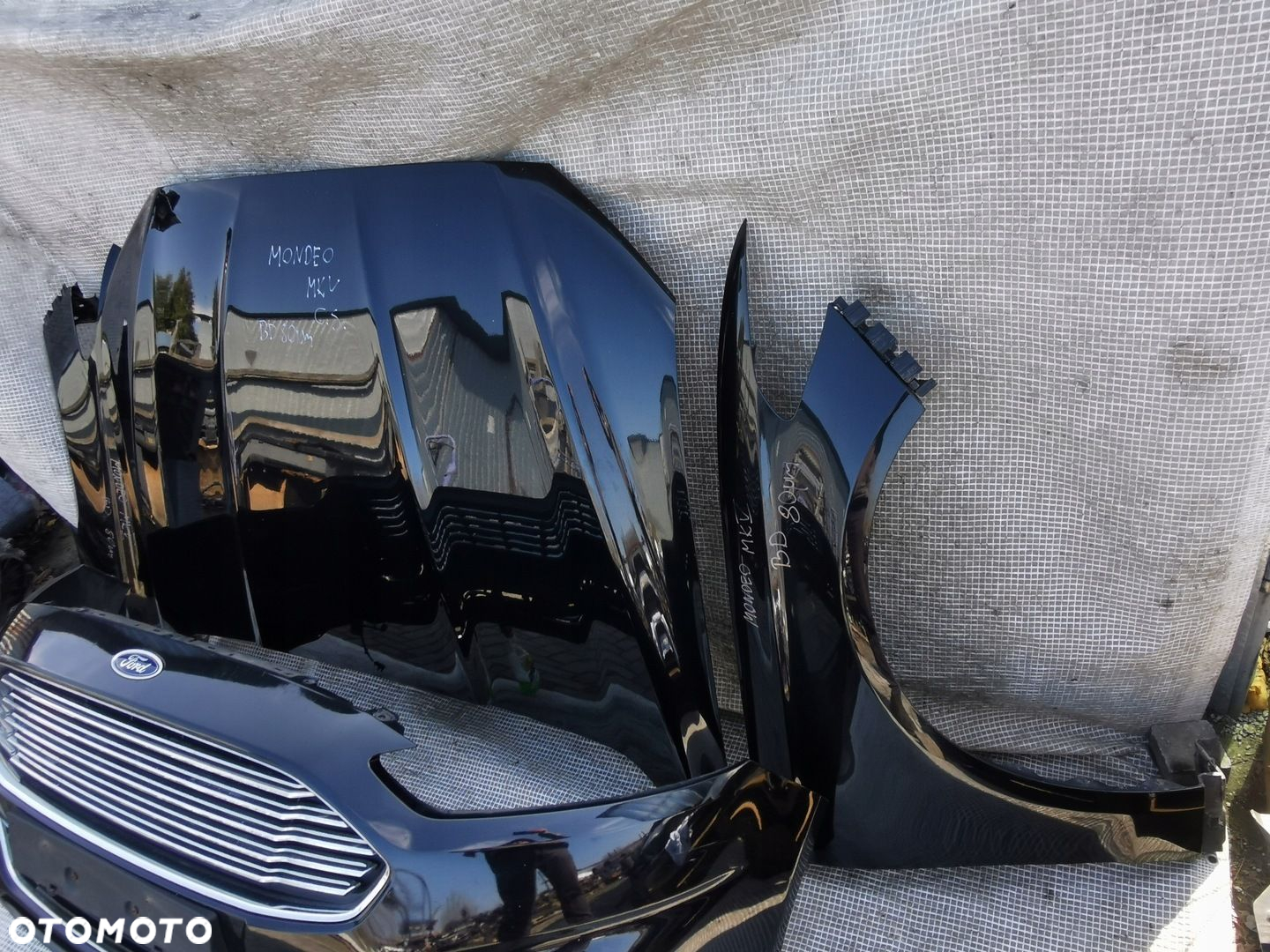 FORD MONDEO MK5 MKV 14-19 ZDERZAK MASKA 2 x BŁOTNIK PRZÓD KOMPLETNY BD - 9