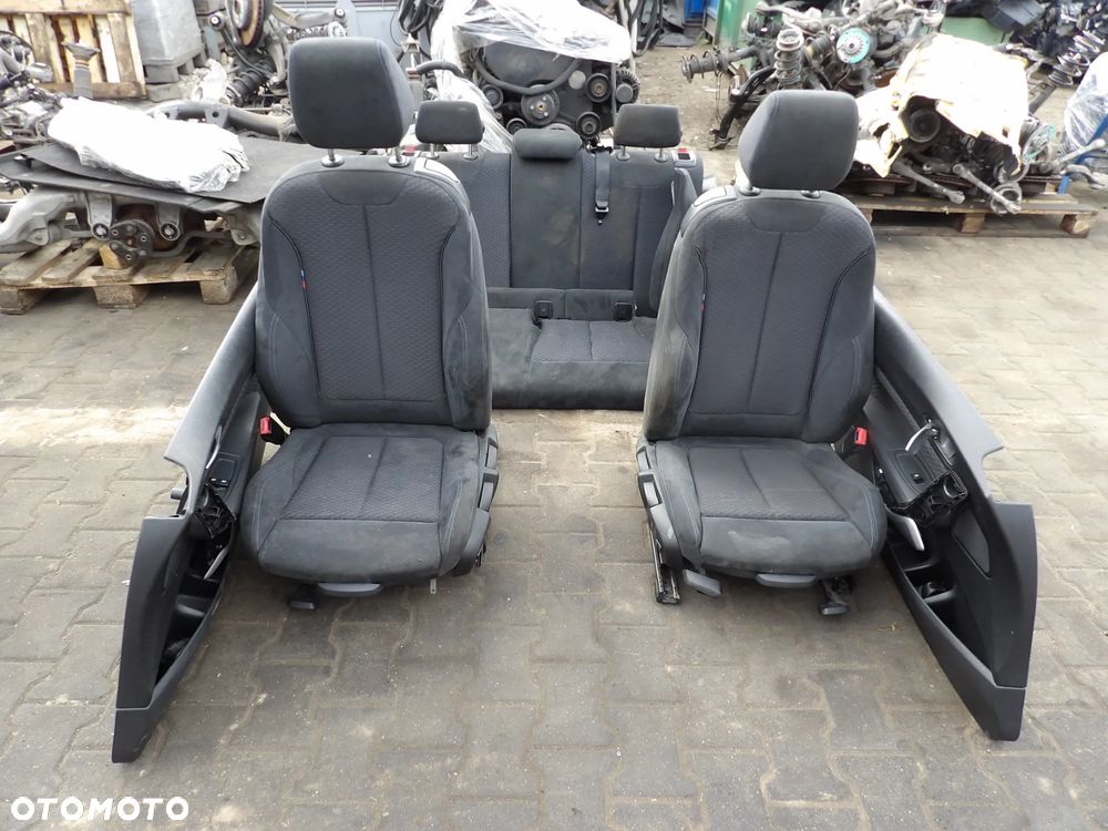 BMW - F21 - ALCANTARA - FOTELE - KANAPA - BOCZKI - KOMPLET - NIE OGRZEWANE - DEMONTAŻ - 1