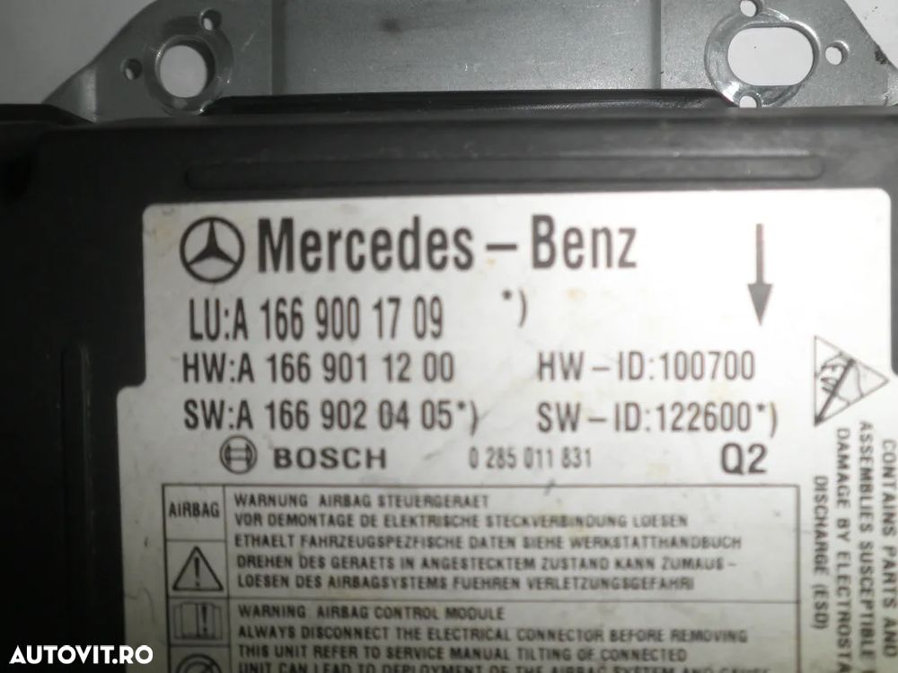 Calculator Airbag Mercedes ML W166 , GLE , A1669001709 A1669003903 - 5