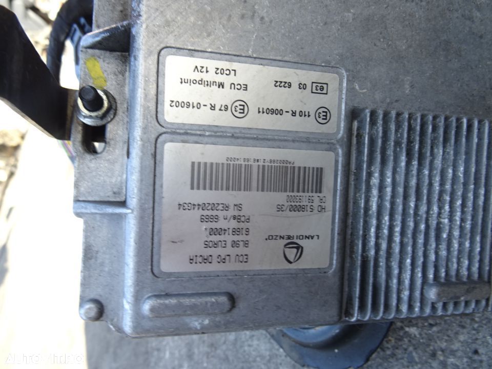 Calculator LPG controller Dacia Logan 1.2 Benzina D4F F732 din 2012 - 1