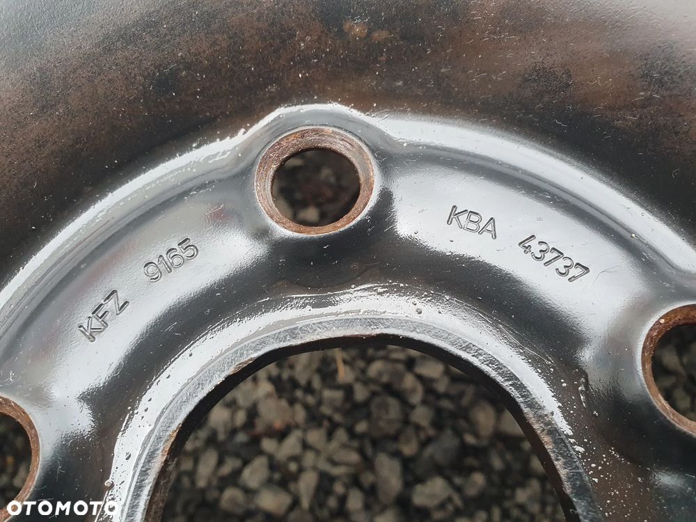 4x FELGA STALOWA FELGI STALOWE R15 6J 5x112 ET47 SKODA OCTAVIA II  SEAT AUDI A4 A6 VW CADDY 1K0601027C - 2