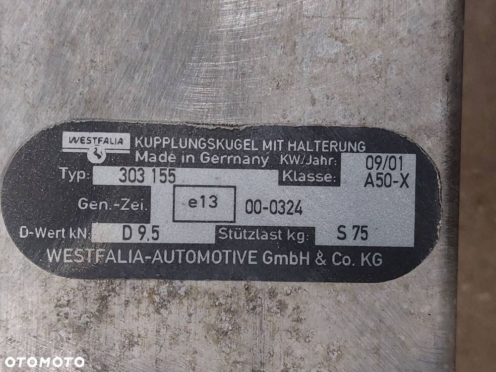 HAK HOLOWNICZY + TABLICZKA + WIĄZKA BMW E46 320D TOURING KOMBI ID: 238988 - 7