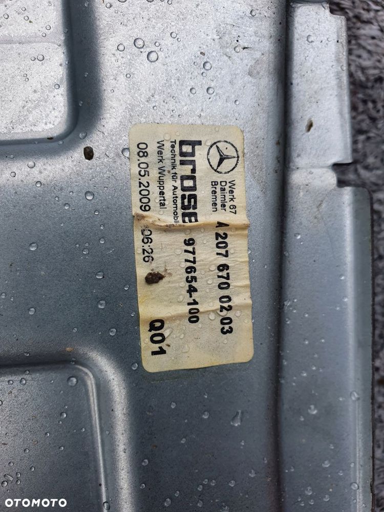 mechanizm szyb tylny mercedes w 207 coupe - 4