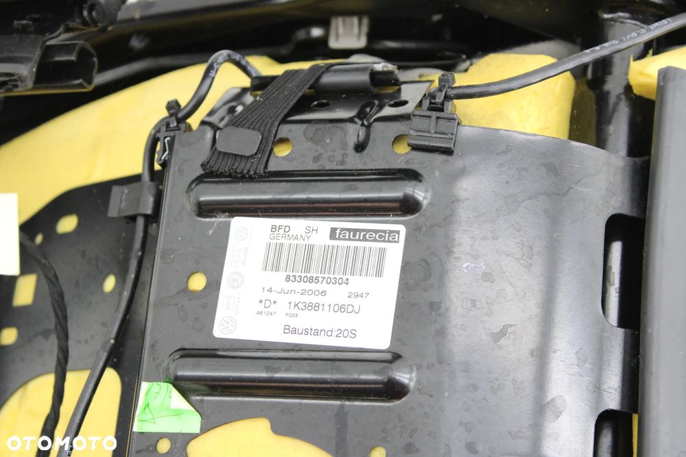VW Eos Siedzenie Pasażera Prawe Fotel - 10