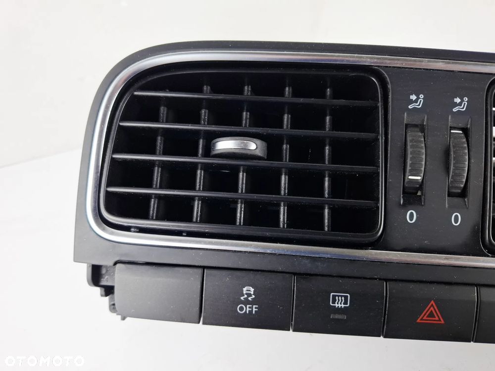 Kratka Nawiewu Wentylacji Środkowa Czarna Chrom VW Polo 6R 6RF819728 - 2
