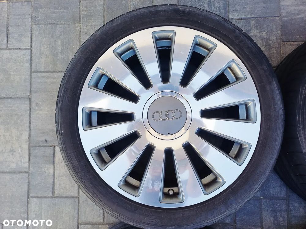 FELGI Z OPONAMI KOŁA ALUMINIOWE AUDI A8 D3 A6 C6 R19 5X112 57,1 mm OPONY DUNLOP R19 255/40 LATO NR18 - 4