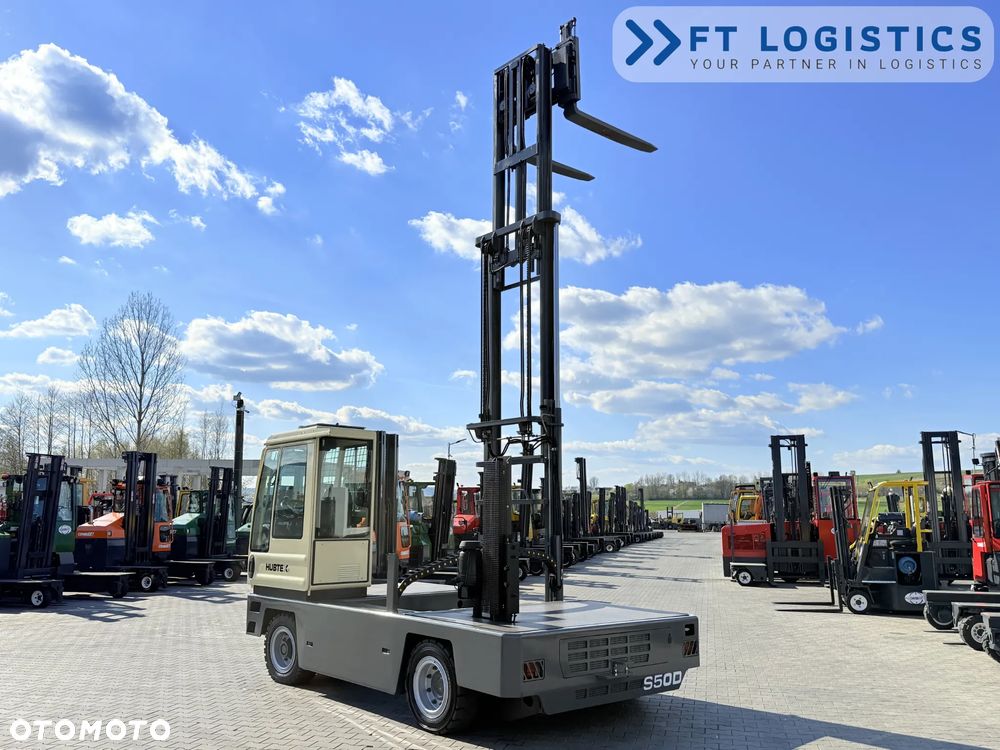 Hubtex WÓZEK BOCZNY | HUBTEX S50D | DIESEL | TRIPLEX 6300MM | PLATFORMA 1600MM | POZYCJONER WIDEŁ | WOLNY SKOK | REGULOWANA WIDŁA | STAN IDEALNY | Szeroka oferta wózków czterokierunkowych i bocznych, dopasowanych do różnorodnych potrzeb i zastosowań - 39