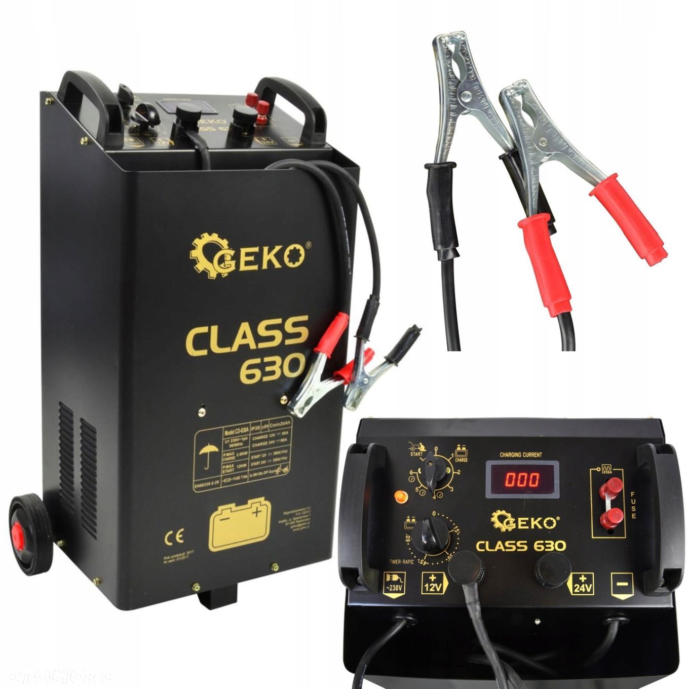 PROSTOWNIK Z ROZRUCHEM ROZRUCH CLASS 630 12/24V DO BUSA TIRA Ciągnika LCD - 1