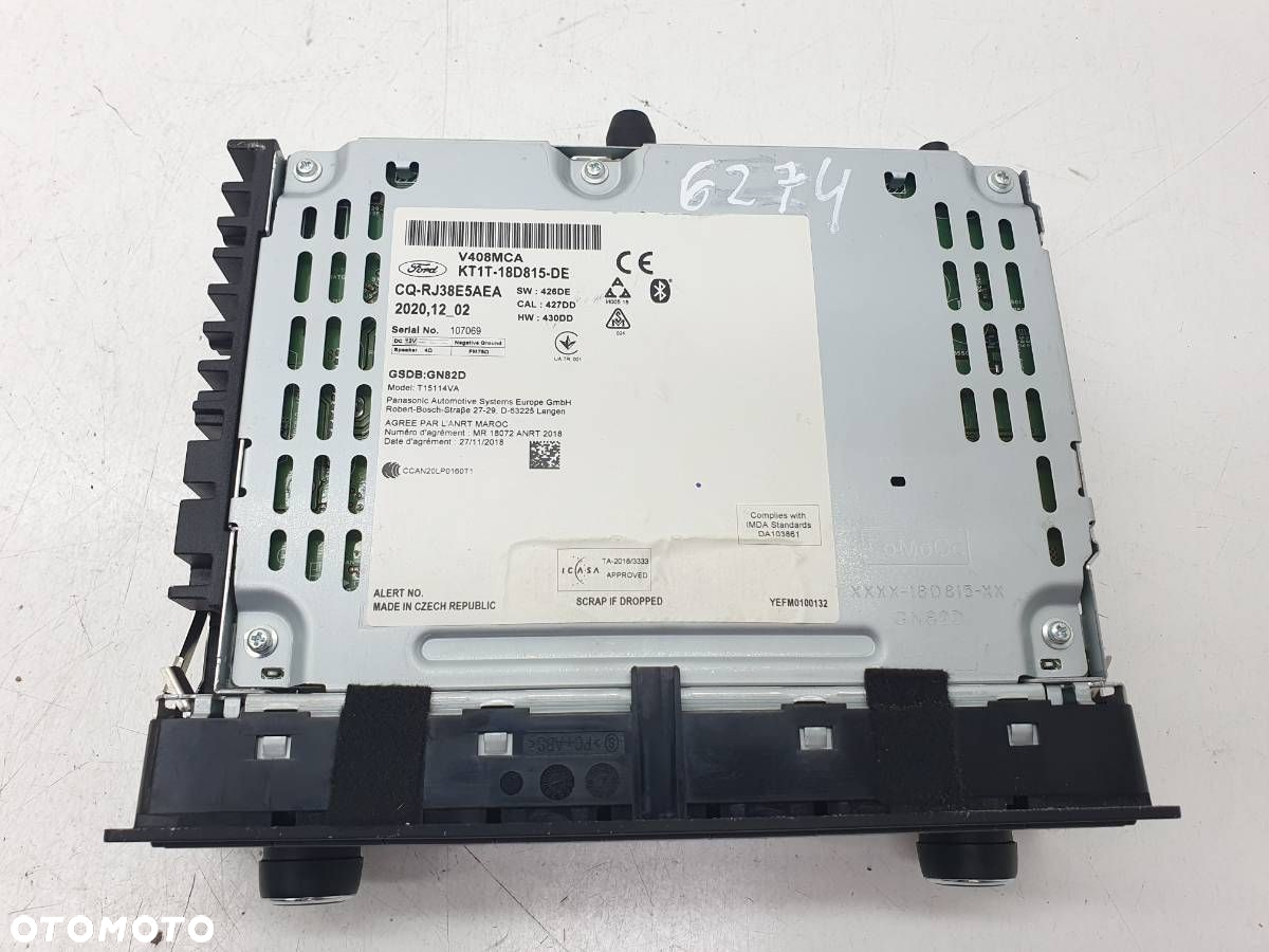 RADIO ODTWARZACZ CD FORD TRANSIT CONNECT MK2 KT1T-18D815-DE - 7