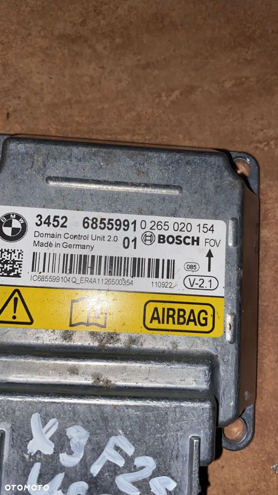 BMW X3 F25 USA MODUŁ STEROWNIK AIRBAG ICM 6855991 - 4