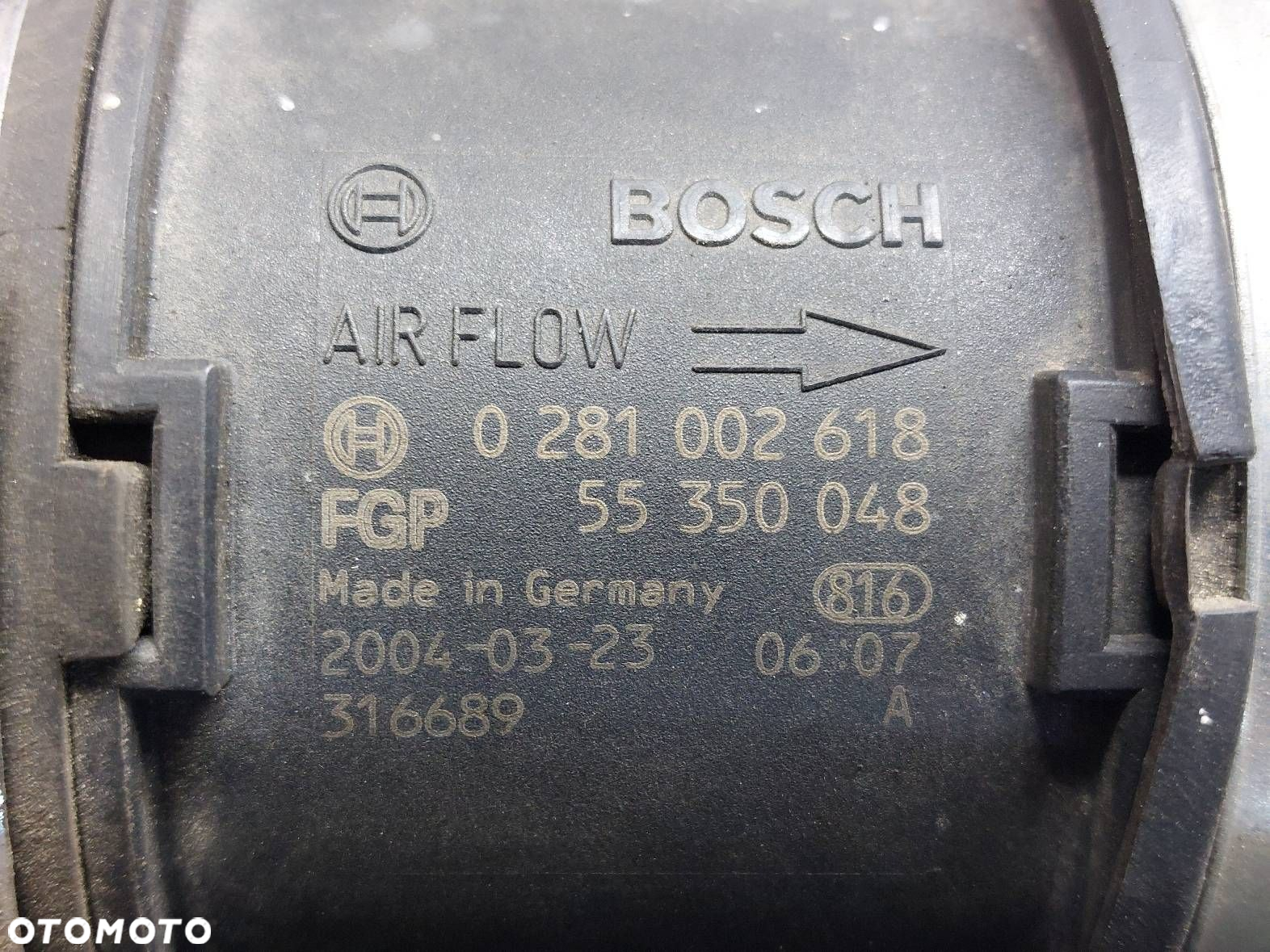OBUDOWA FILTRA + PRZEPŁYWOMIERZ RURA DOLOT VECTRA C 1.9 CDTI 55350912 - 8