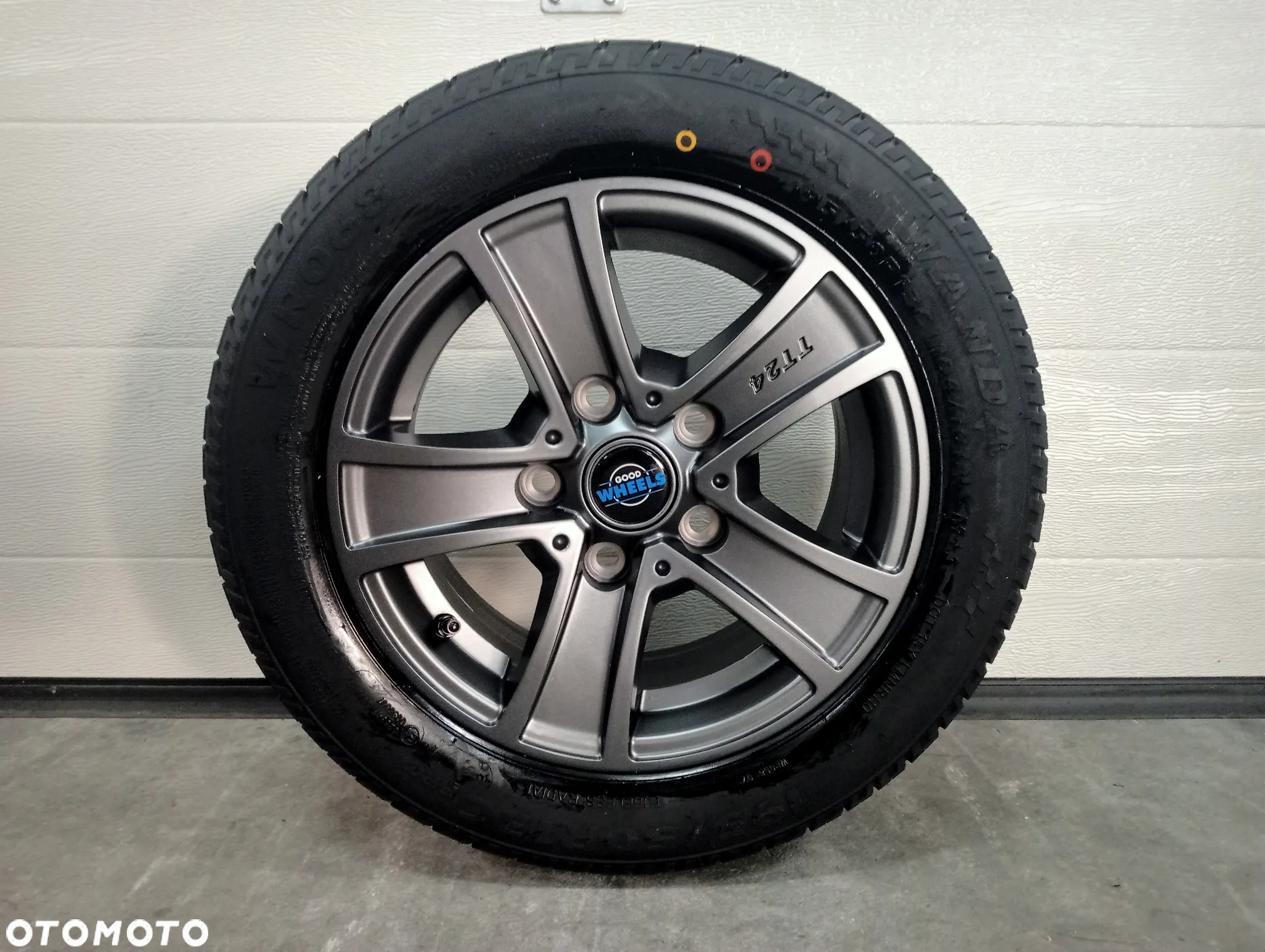 KOŁO 195/50 R13C WANDA 5x112 FELGA ALUMIOWA GRAFITOWA MAT PRZYCZEPA OPONA - 2