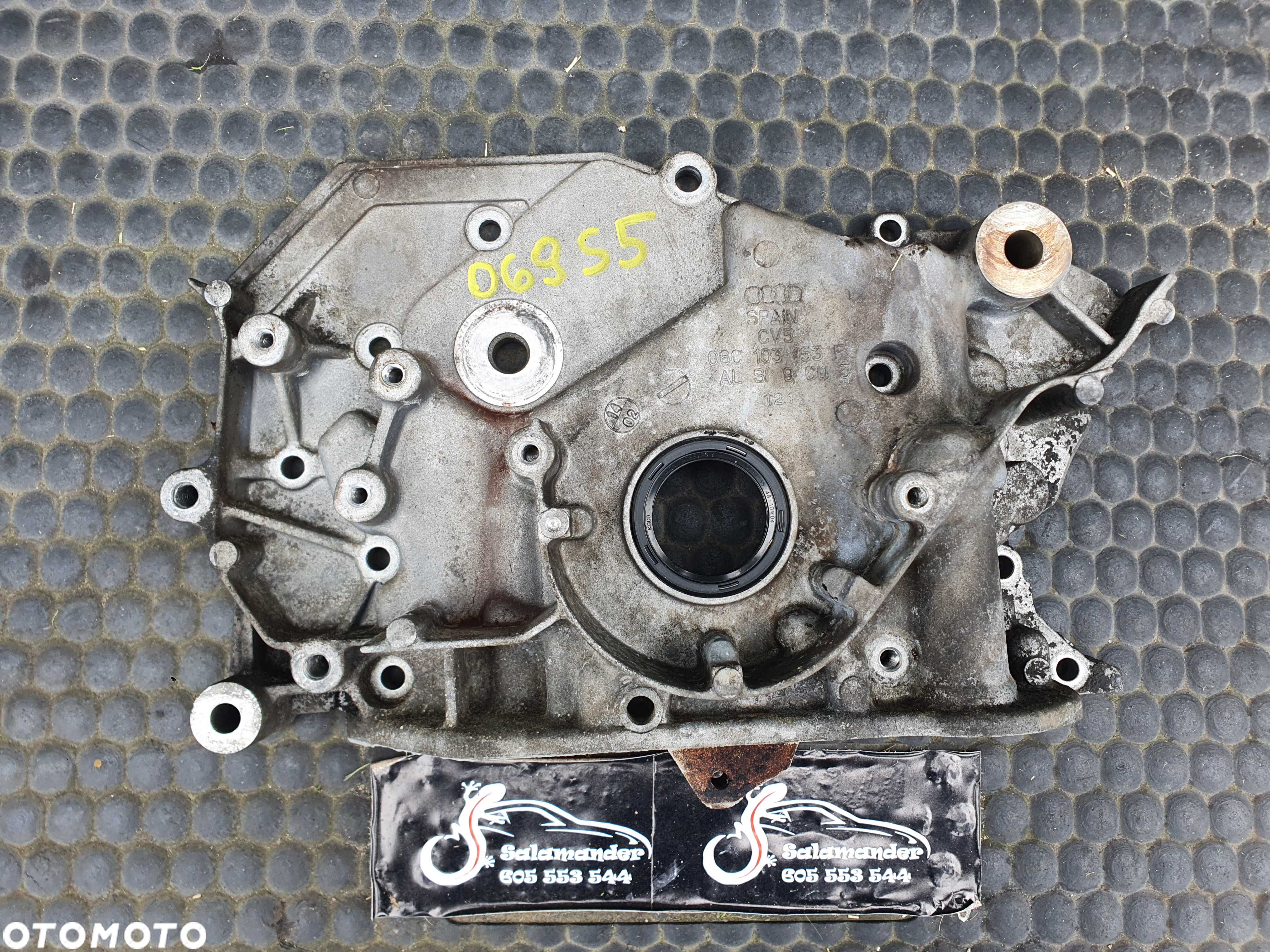Obudowa 06C103153F Osłona Pokrywa Rozrzadu Dekiel Uszczelniacz Walu Simering Kołnierz 3.0 V6 ASN Audi A4 B6 A6 C5 VW - 1