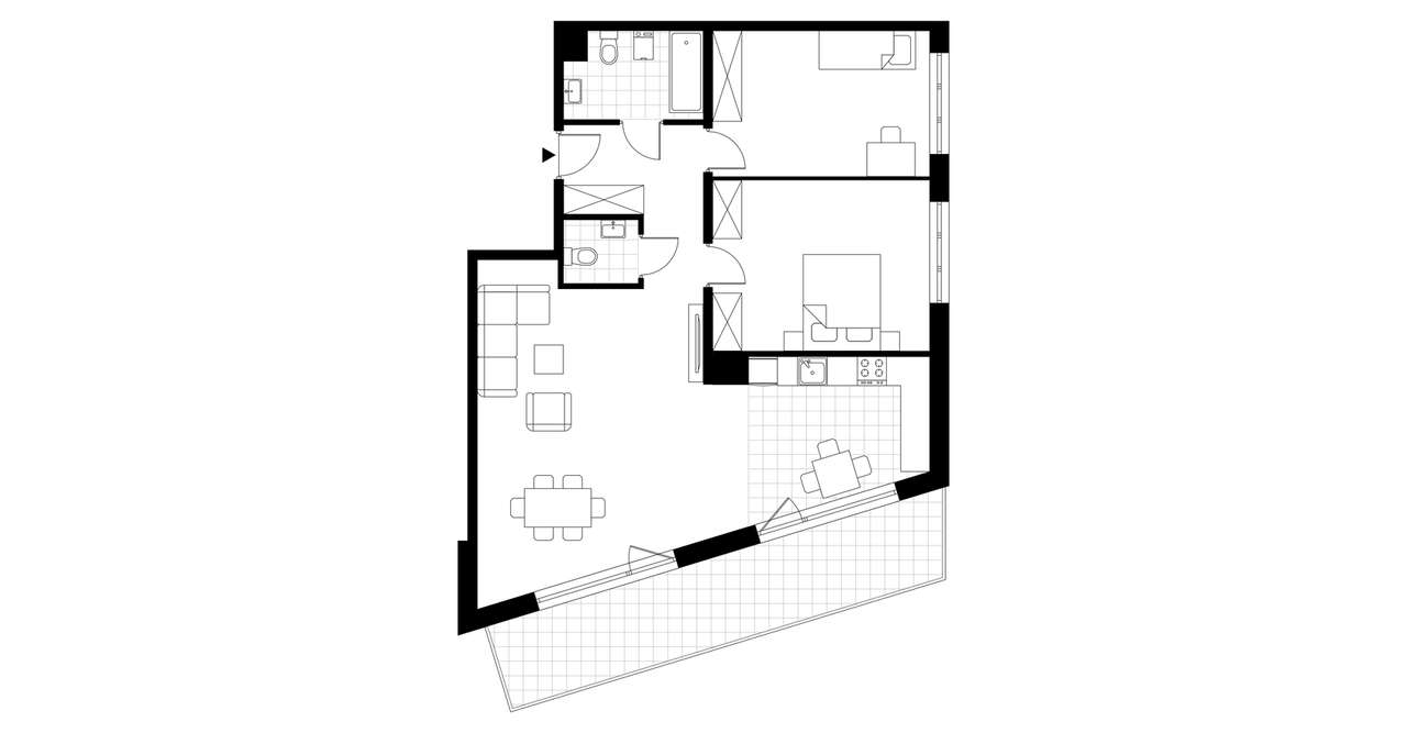 3-pokojowe mieszkanie 84m2 + loggia - Pełny obrazek: 4/21