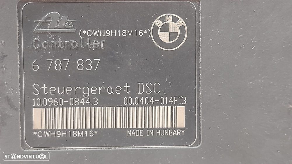 ABS MODULO BLOCO HIDRAULICO BMW SERIE 1 E87 120D 16V 177CV N47D20A 3451679152101 3451 679152101 6791521 93230147 6787837 CWH9H18M16 E81 E82 E88 SERIE 3 E90 E91 E92 E93 X3 E83 - 5