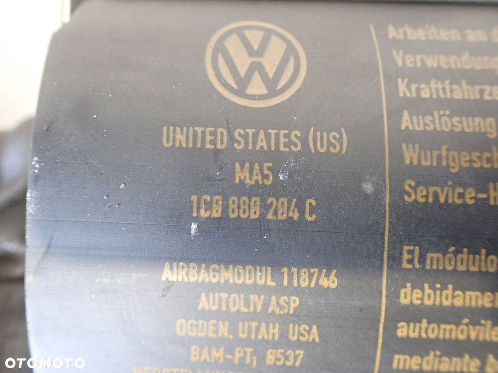 PODUSZKA PASAŻERA VOLKSWAGEN NEW BEETLE 1.9 1C0880204C - 4
