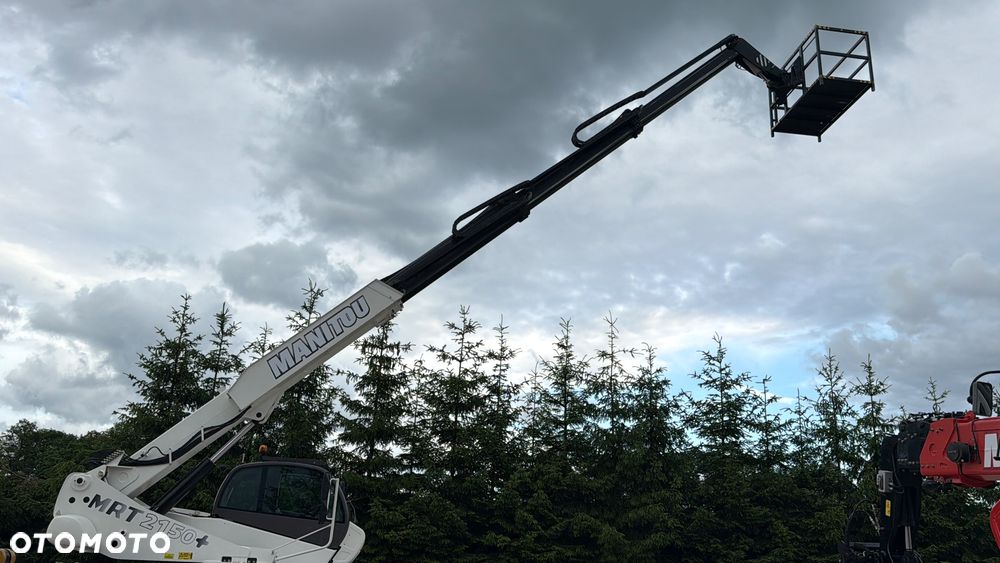 Manitou Ładowarka teleskopowa Manitou Mrt 2150 + Privilage Roto obrotowa 360 Pilot sterowanie radiowe Kosz Widły 2016/17 1840 2550 2540 silnik Mercedes 2150+ Merlo - 9