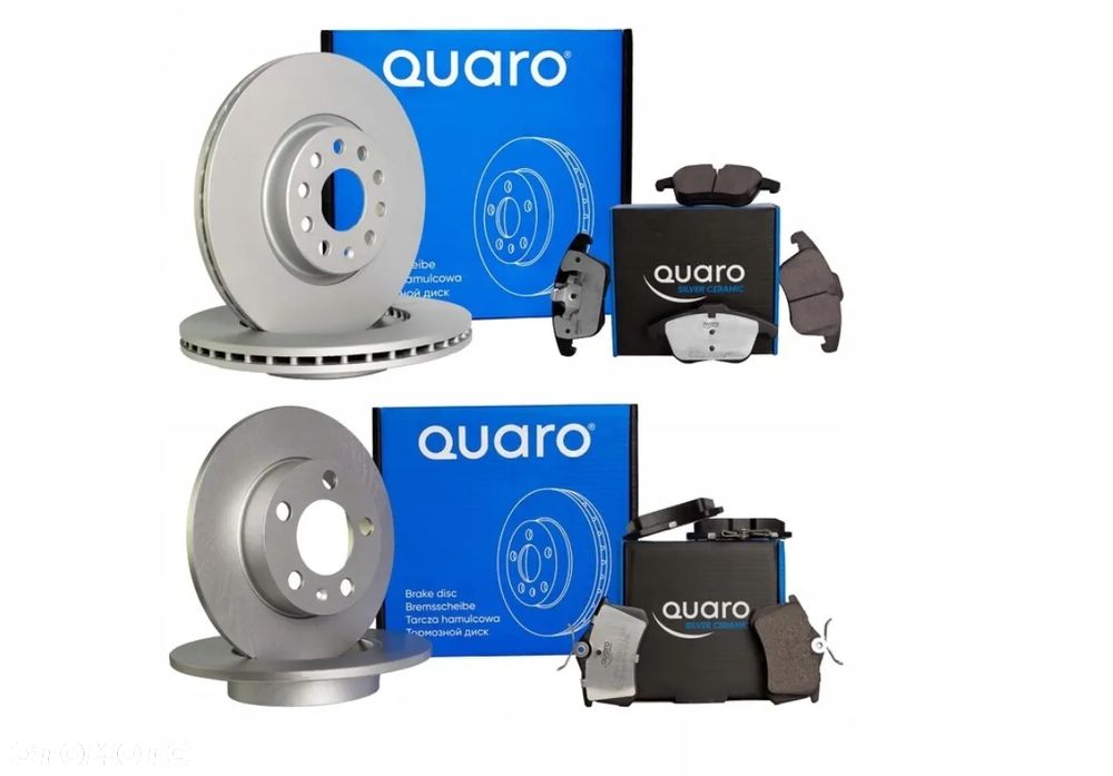 KOMPLET TARCZE KLOCKI HAMULCOWE 288/253mm PRZÓD I TYŁ VW GOLF V TOURAN I SIROCCO AUDI A3 8P SEAT LEON II - 1