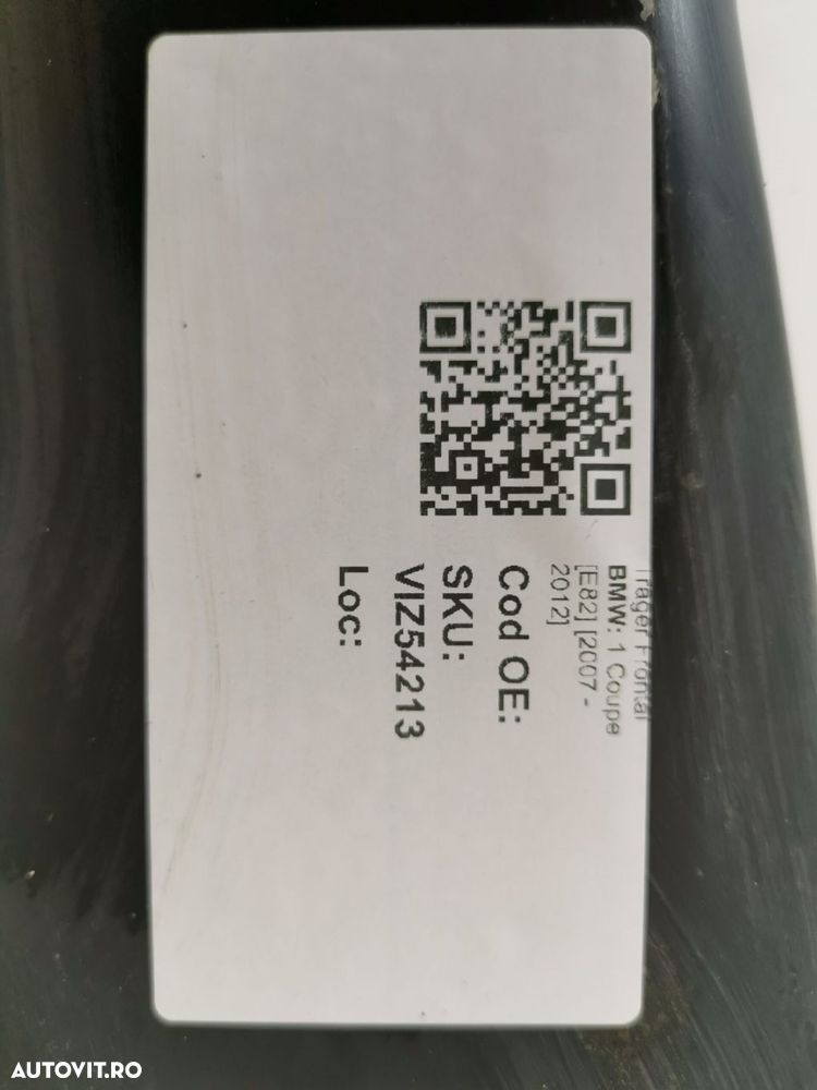 Trager Frontal BMW 1 Coupe [E82] [2007 - 2012] Original In Stare Buna - 8