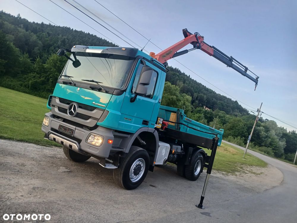 Mercedes-Benz ACTROS 360 KM LIFT 4x4 Duży HDS Palfinger RADIO Meiller PERFEKCYJNY ! - 2