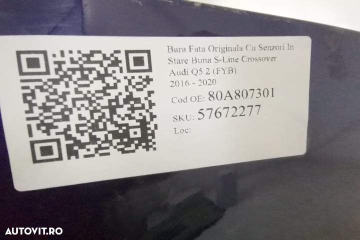 Bara spate Originala Cu Senzori In Stare Buna S-Line Crossover Audi  Q - 8