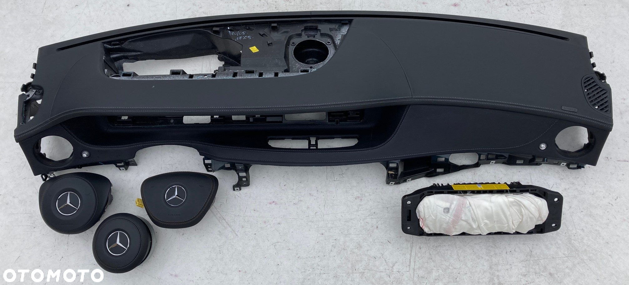 MERCEDES S W217 W222 DASHBOARD DESKA KONSOLA KOKPIT PULPIT PÓŁKA PARAPET PODUSZKI AIRBAG PASY PAS KURTYNA FOTELA FOTEL CURTAIN  SEAT BELT KAPOTAŻ TURNOVER Raz2 - 2